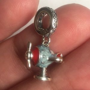 Helicopter Dangle Sterling Silver 925 Charm